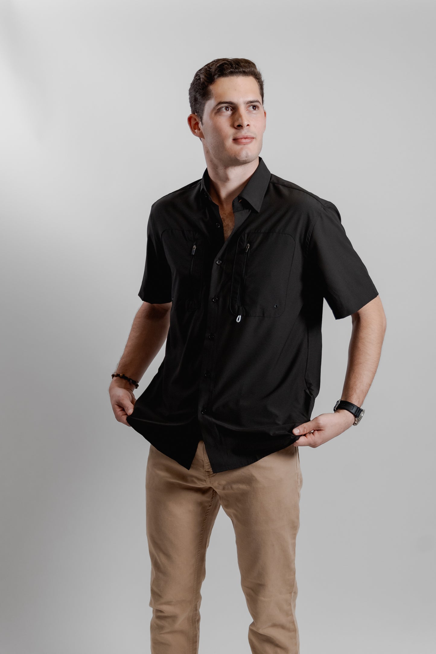 Camisa Pescador Manga Corta Regular Fit