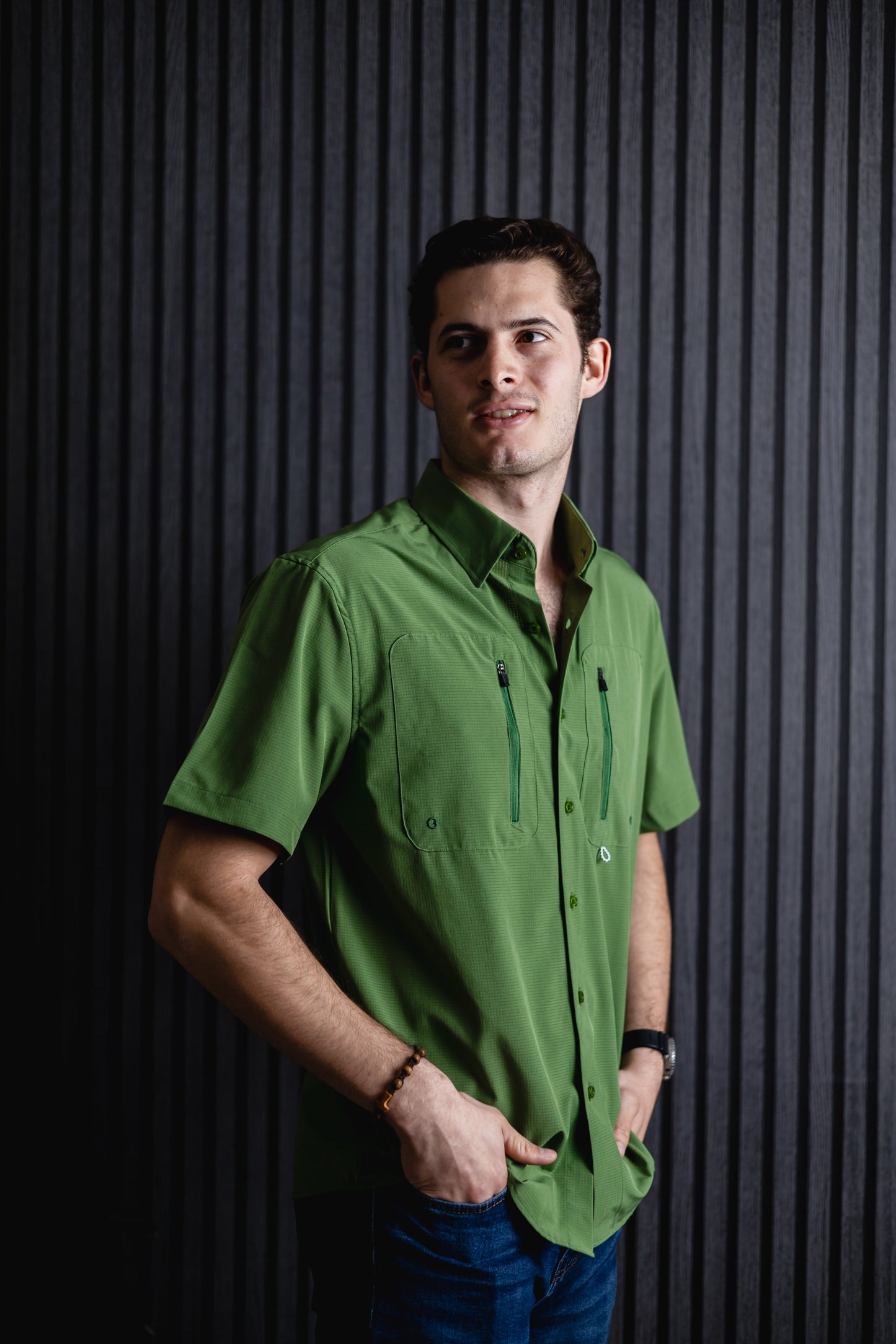 Camisa Pescador Manga Corta Regular Fit