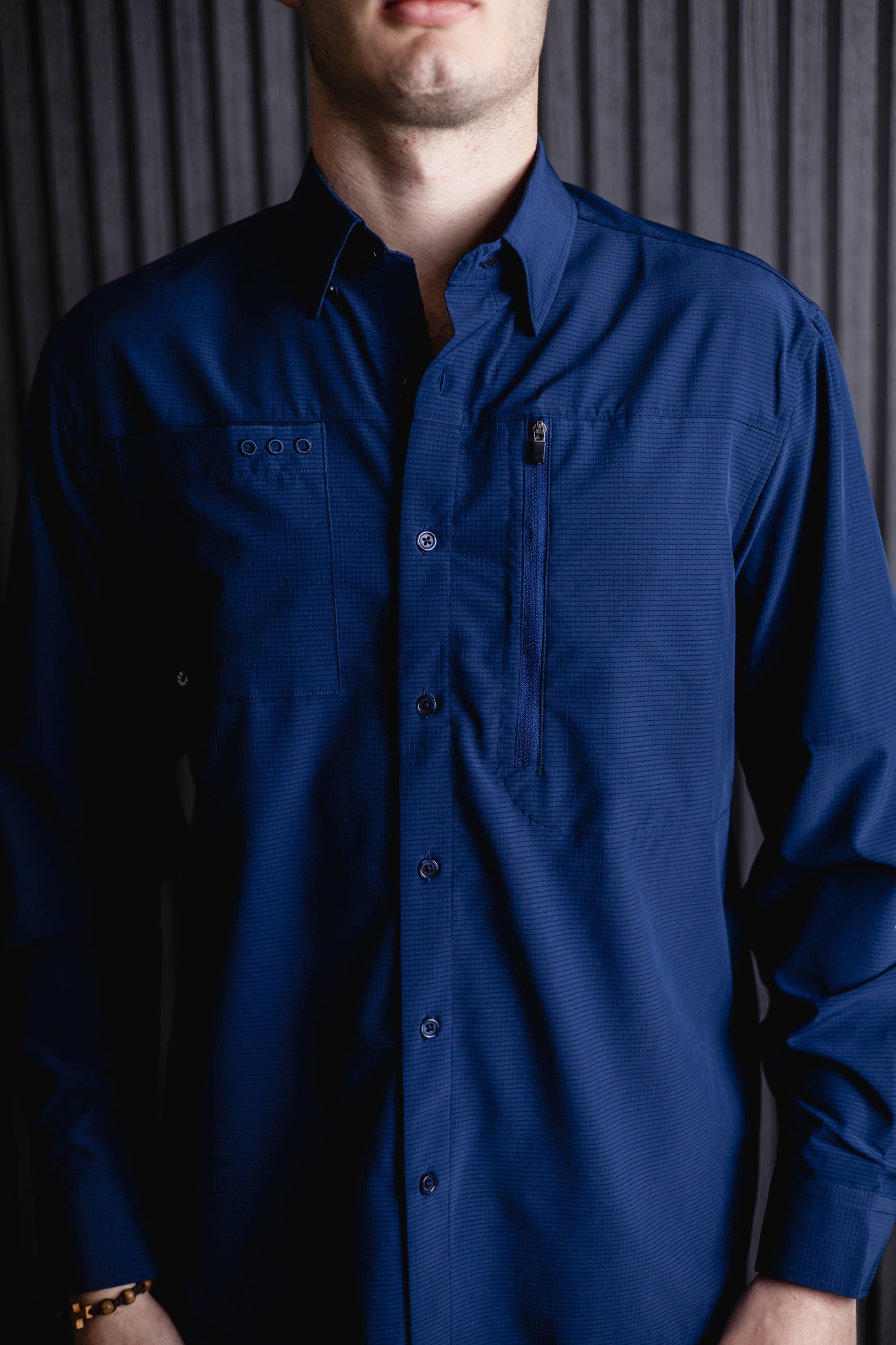 Camisa Pescador Regular Fit Manga Larga